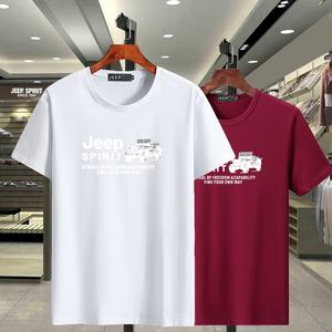 JEEP SPIRIT 지프 반팔 티셔츠 남성 라운드넥 캐주얼 빅사이즈 M-9XL