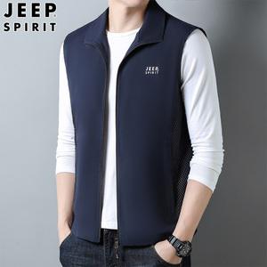 JEEP SPIRIT 봄 가을 남성 여름 단체복 낚시 레저 작업 조끼