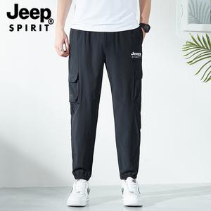 JEEP SPIRIT 남자 여름 작업바지 냉감 아이스 쿨 조거팬츠 빅사이즈