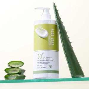 [런칭특가! 15%즉할]리얼 네이처 알로에베라 선크림 500ml SPF50+ PA++++ 3중기능성 /