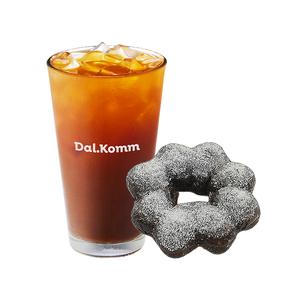 [달콤커피] 아메리카노+초코링 도넛 세트