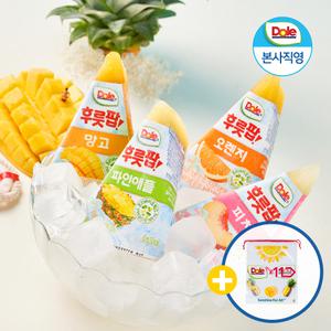 Dole 돌 후룻팝 3박스 (24팩) + 폴리백 / 과즙100% 디저트 얼려먹는 주스