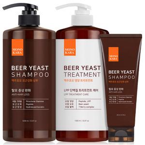 C2Y 모노카라 맥주효모 모근강화 샴푸 1000ml 2개+200ml 1개 비듬 가려움