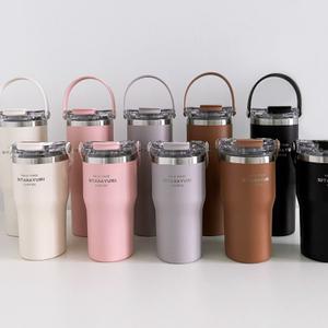 스텐 시타라율리 빨대 손잡이 보온 보냉 텀블러 600ml 900ml