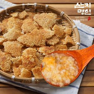 [내일도착] 산지명인 국산쌀 솥뚜껑 누룽지 3kg (1kg x 3봉)