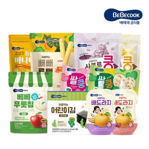 [베베쿡] 빼빼롱뻥/배도라지 외 인기 아기 떡뻥 간식 반찬 음료 모음