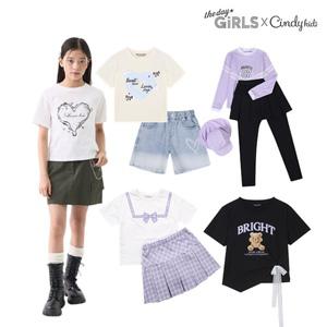 [더데이걸X신디키즈] 핫썸머!쿨템! 티셔츠/바지/레시가드/상하세트외