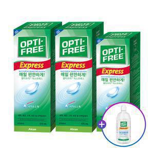 [알콘] 옵티프리 렌즈세척액 익스프레스 470mlx2개+355mlx1개_리플레니시420ml 추가