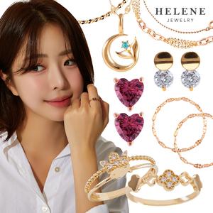 [엘렌쥬얼리]40% 14K/18K 프리미엄 쥬얼리 목걸이/반지/팔찌/귀걸이 단하루! 가정의달
