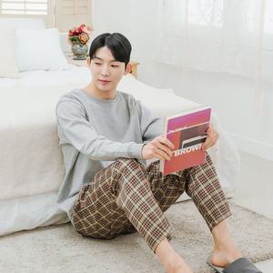 예스플러스 특면9부 남자 체크 파자마