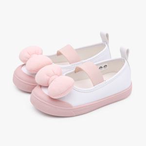 [키펀트] 플러피 리본 코팅 키즈 실내화