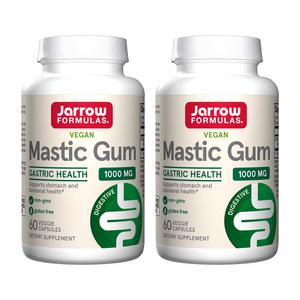 2개 자로우 비건 매스틱검 1000 mg 60 베지캡슐 위건강 영양제 메스틱검 복 수 할 인