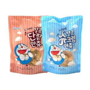 [내일도착] 도라에몽 단팥 만쥬 250g*1개, 슈크림 만쥬 250g*1개, 총 2개