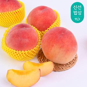갓 수확한 달콤한 황도복숭아 2kg (13과 내외)