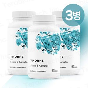 [공식인증점] Thorne 쏜리서치 Stress B-complex 스트레스 B-컴플렉스 60캡슐 3병 (유