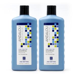 2개 안달로우 내추럴스 아르간 스템 셀 샴푸 가는모발 340 ml