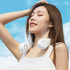 저소음 휴대용 목풍기 넥밴드 선풍기