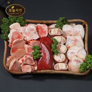[오늘자연] 한우 효도곰거리 세트 사골2kg+우족1족+사태500g