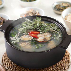 [인정식탁][춘백이네] 바지락쑥국세트 (바지락 1kg+쑥 100g)