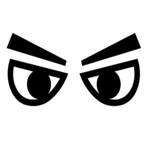 지노기업/화난눈 테이프/트럭/반사테이프/차량용 눈동자 스티커/추돌방지/반사스티커/화물차/1톤/버스/눈알