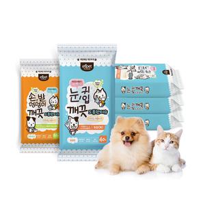 에티펫 손 발 엉덩이 눈 귀 입 깨끗 도톰한 물티슈 40매
