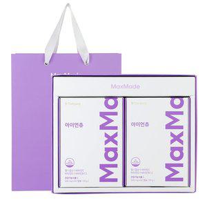 [기타]맥스메이드 아이언츄 선물세트 (60캡슐x2박스, 4개월분) 츄어블 철분제 어린이 철분 젤리