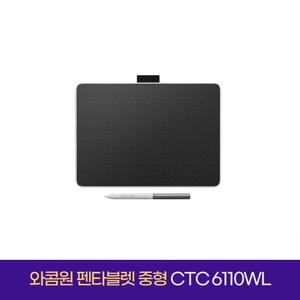 와콤원 펜타블렛 중형 CTC6110WL 드로잉패드 펜마우스