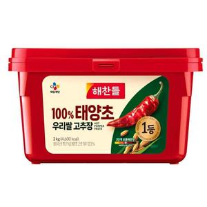 해찬들 태양초 우리쌀 고추장 2kg 1개