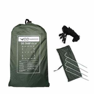 DD Hammocks DD 타프 4x4  올리브 그린 4m x 4m 13피트 x 13피트 100 방수 경량 및 다기능 레인플라이 스퀘