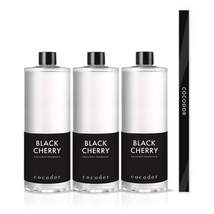 [2+1] 코코도르 디퓨저 리필액 500ml 3개+스틱5P 실내방향제 인테리어 블랙체리