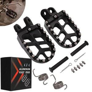 JFG RACING Dirt Bike Foot Pegs,Footpegs Pedal Rest for KLX250 06-20 /KLX250S 09-14 /KLR650 87-07 /KLX300R 97-07 20 /XR650L 92-21 /XR600R 89-00 /CRM250 CR85R CR85RB KLX250R KLX650 CRF1000L-Black