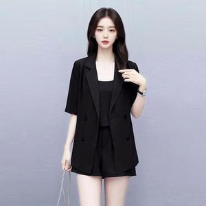 [JHQSYBDY_51IB]여자5부자켓_끈나시_뒷밴딩3부반바지_3세트