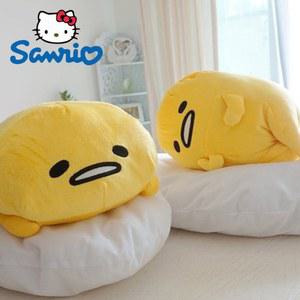 피규어 장난감 인형 Egg 소녀 봉제 Kawaii 40cm Sanrio 선물 플러시 귀여운 생일 계란 애니메이션 베개 Gudetama