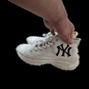 MLB엠엘비 뉴욕양키스 정품 여성용 하이탑 여자키높이운동화신발230