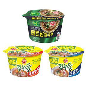 [기타]오뚜기 빅컵누들 우동맛 매콤한맛 베트남쌀국수 큰컵라면 12개