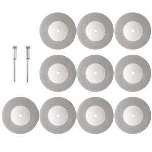 미니바퀴 10pcs 16 30 40mm 다이아몬드 블레이드 미니 그라인딩 커팅 디스크 Dremel 로타리 도구 원형