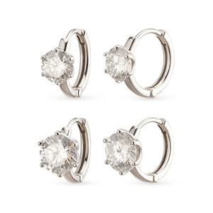 14k 클라라 모이사나이트 6프롱 링귀걸이 5부