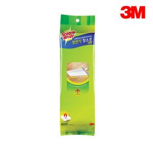 3M 스카치브라이트 정전기 청소포 대형 60매/청소용/물티슈/3M청소포/3M물걸레/청소포대형/3M정전기청소포