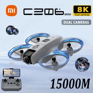 촬영용드론 Xiaomi CZ06 미니 드론 8K HD 듀얼 카메라 전문 항공 5면 장애물 회피 접이식 RC