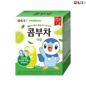 담터 포켓몬 콤부차 라임 30T 라임맛 몸에좋은차 제로슈가