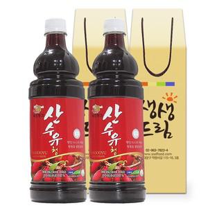 산수유 엑기스 농축액 원액 900mL 2병 선물포장