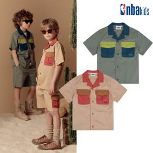 NBA 데저트 배색 반소매 셔츠 (K232SH030P)_IGR