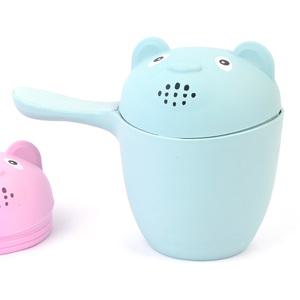 뚜껑 있는 캐릭터 물뿌리개 목욕 욕조 바가지 물바가지