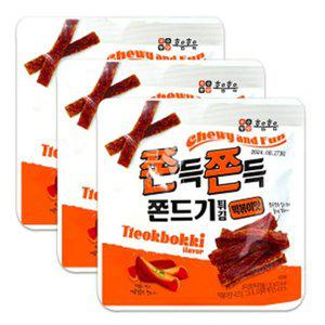 [기타]회사간식 쫀드기튀김 떡볶이맛 3p 간식 쫀드기 탕비실