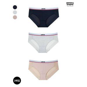 [리바이스바디웨어]메쉬 투라인 헴팬티 3매입 LOWPA405 BE _P394570790