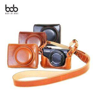 [기타]bob 캐논 G7X Mark2 디카 가죽케이스 스트랩 크로스백 (W34442D)