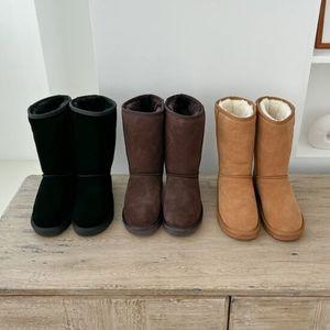 롱부츠 여성 소가죽 스웨이드 퍼 털 부츠 캐주얼 미들부츠