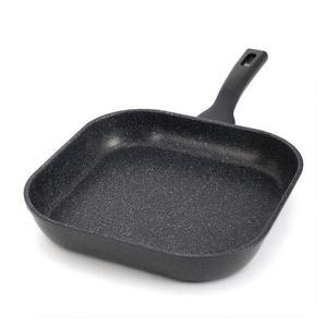[IXHIW49X_4B]27cm 사각 마블스톤 프라이팬