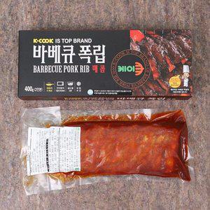 [신세계라이브쇼핑][케이쿡] 매콤바베큐 폭립 400g x 3팩