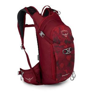 Osprey Salida 12L 여성용 자전거 백팩, 유압 저장소 포함, 클라렛 레드